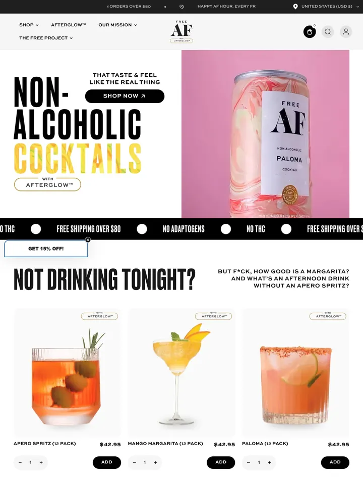 Free AF home page